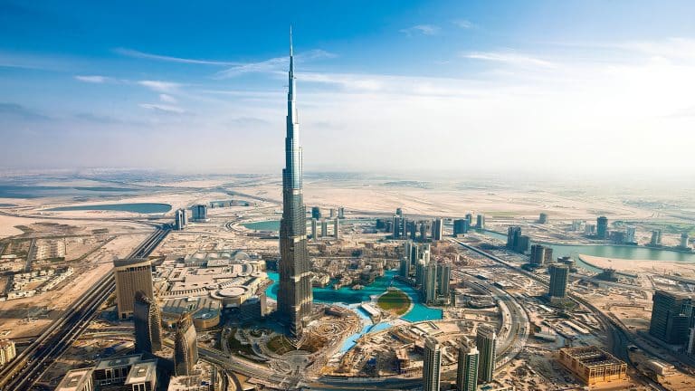 aerial view of architecture building city cityscape dubai panorama skyscraper 4k hd travel 2560x1440 1 1
