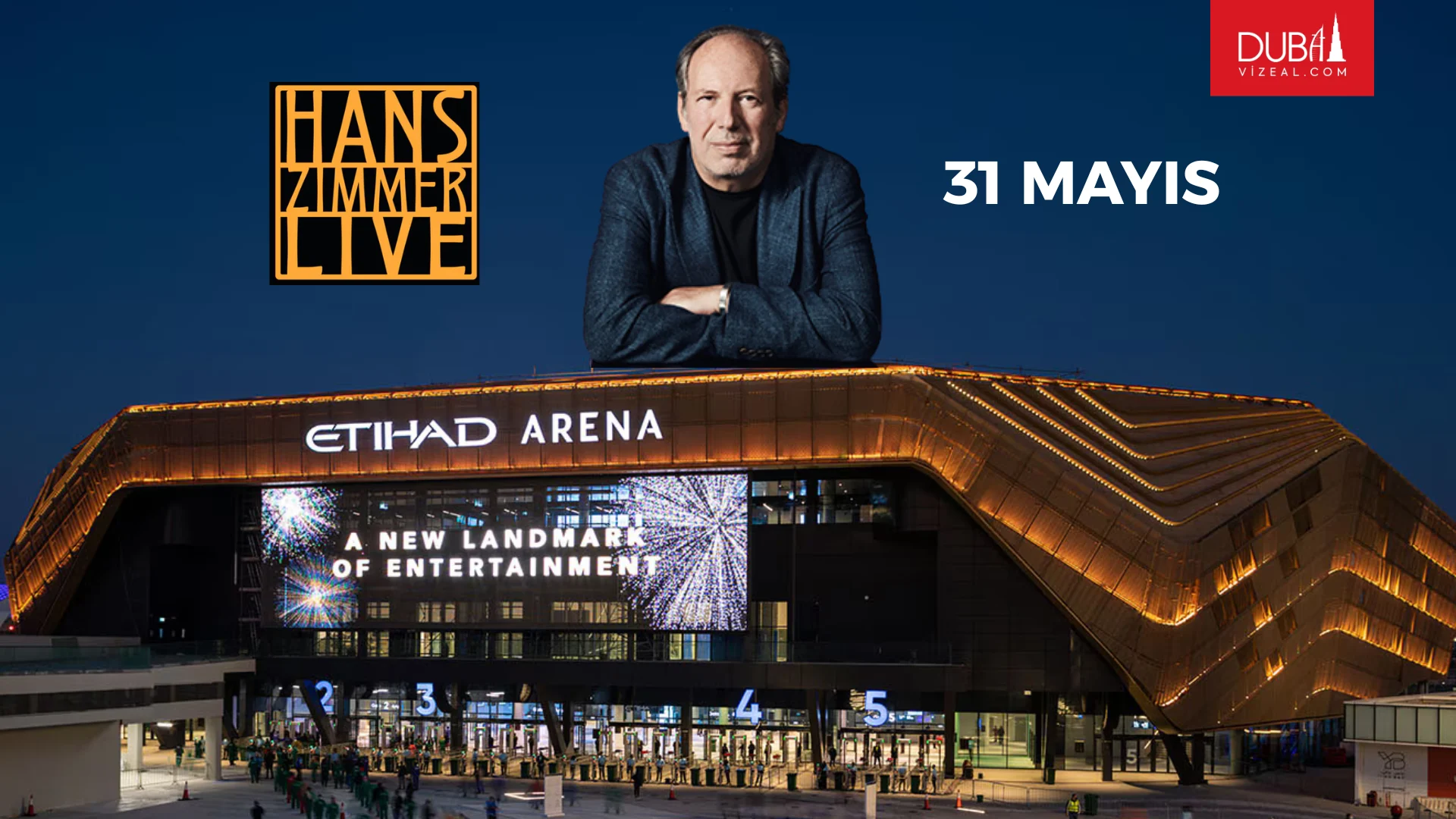 Hans Zimmer Abu Dhabi Konseri 31 Mayıs’ta Etihad Arena’da