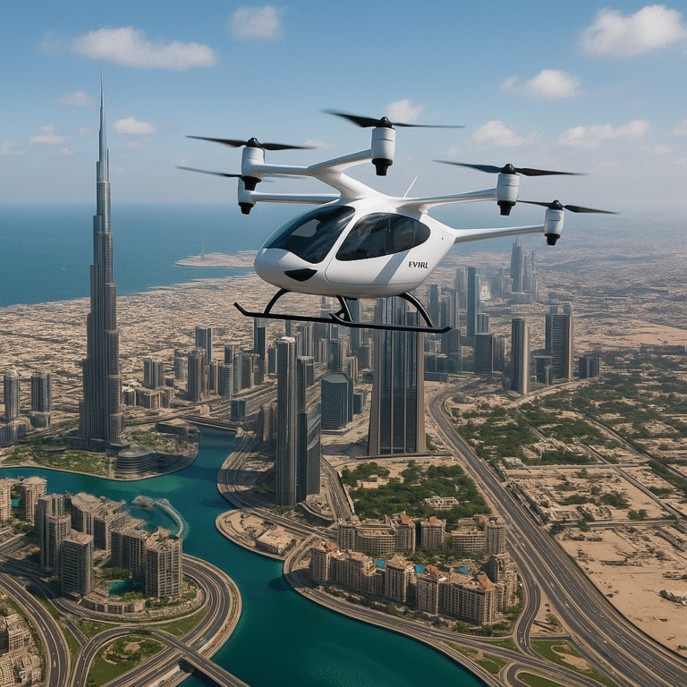 Dubai’de Uçan Taksiler Resmen Yolculukta